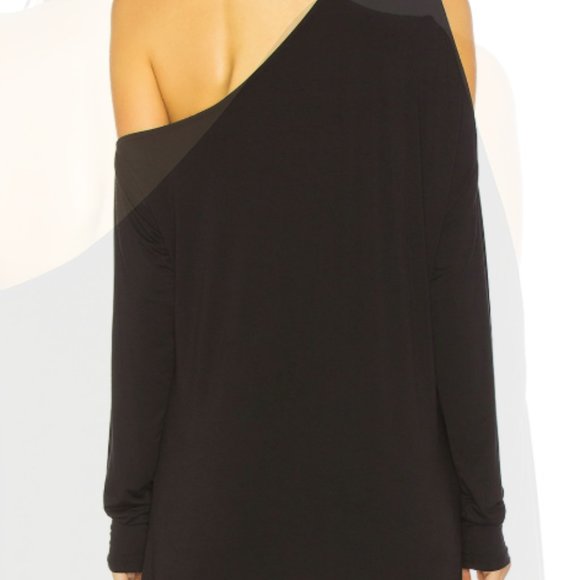 Bamboo Jersey One Shoulder Top - Picture 3 of 3